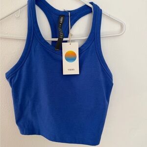 Vuori Bright Iris Heather Racerback Tank